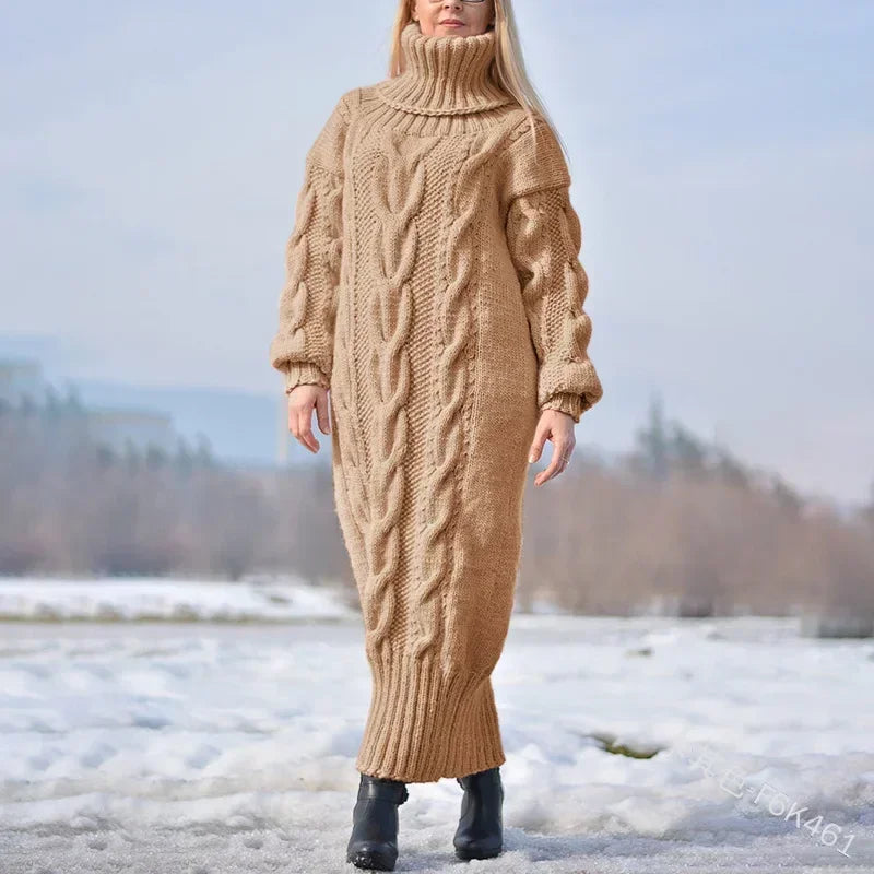 Amara Cable Knit Maxi Dress