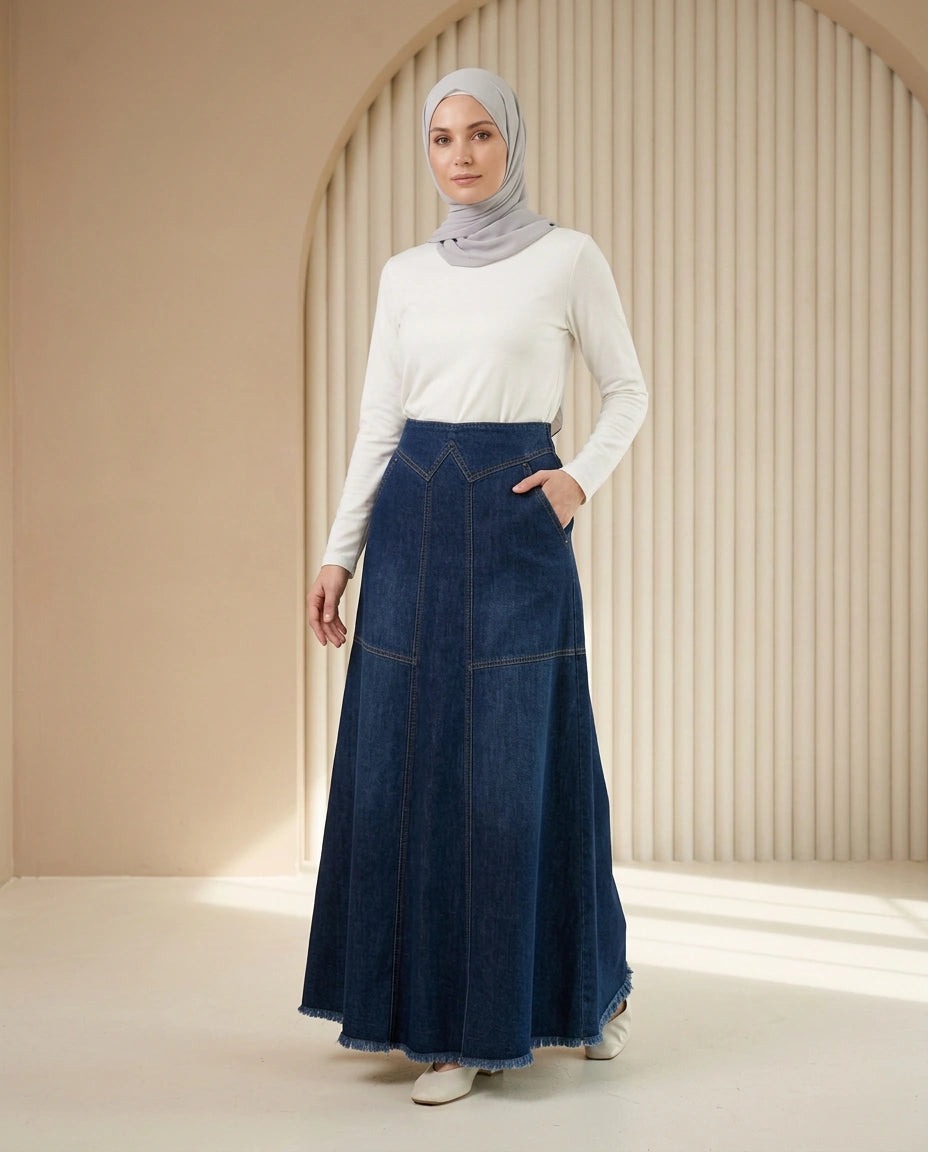 Élise Denim Skirt