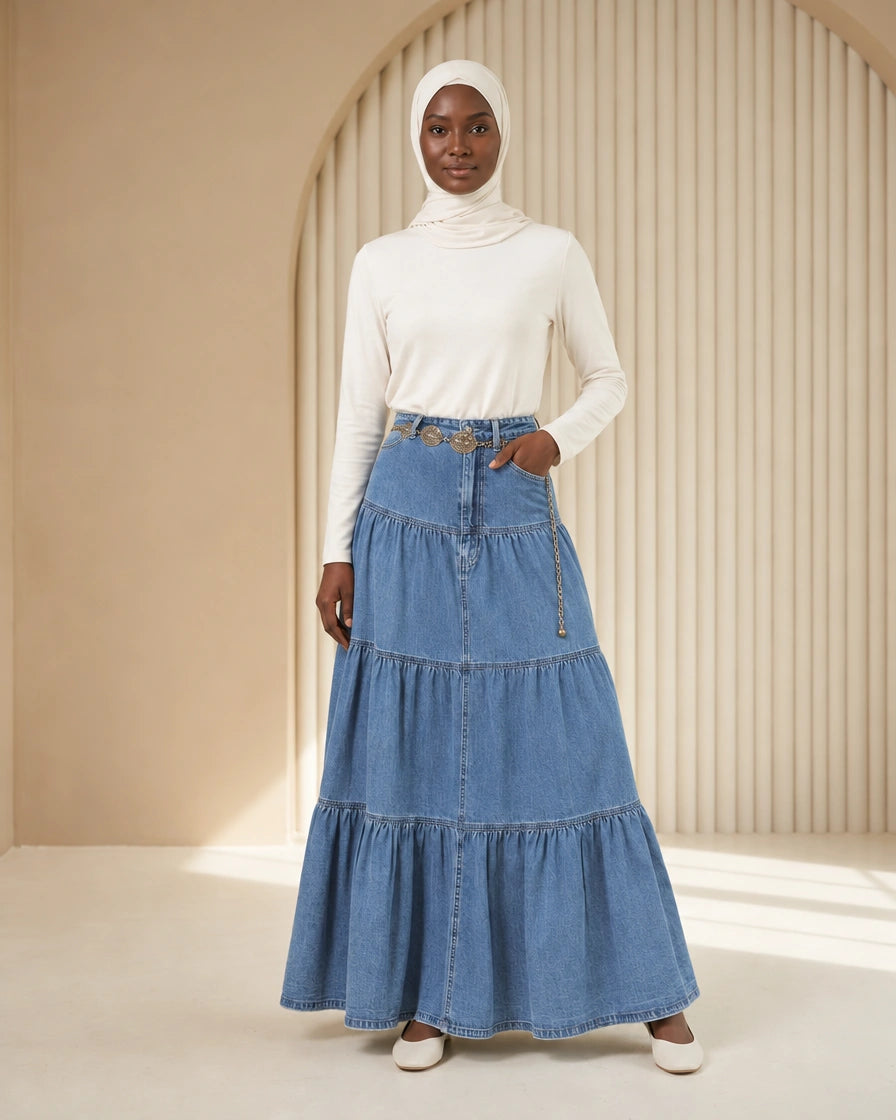 Amélie Denim Skirt