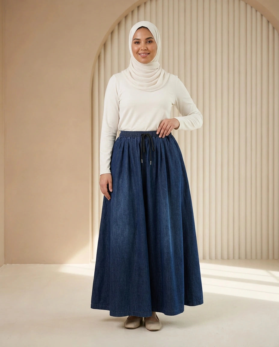 Soleil Denim Skirt