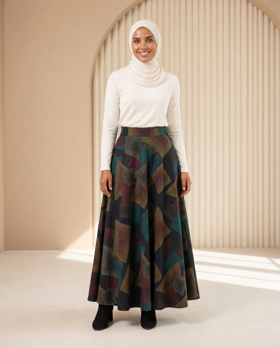 Daphne Check Skirt