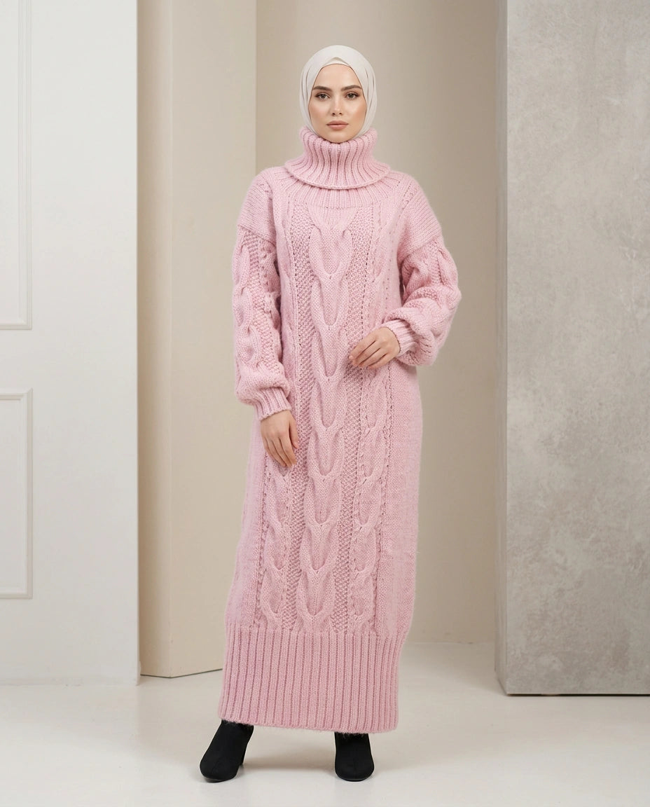 Amara Cable Knit Maxi Dress